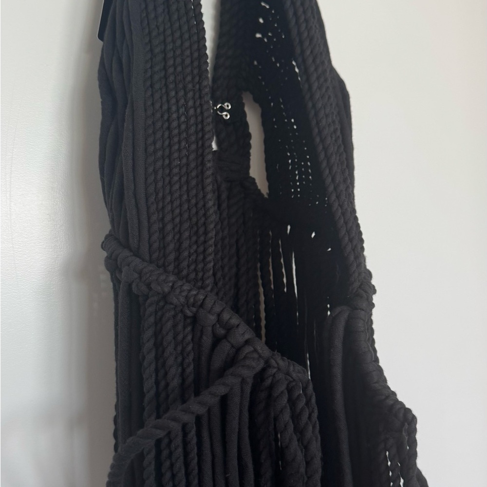 Black ROPE Halter Dress - Picture 8 of 11